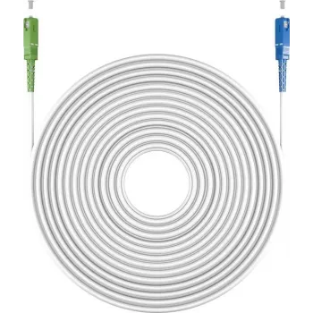 Goobay 59626 Glasfaserkabel 30 m SC/UPC SC/APC FTTH OS2 Weiß (59626)