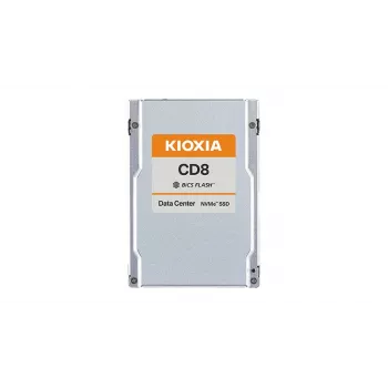 2.5-Zoll-SSD Kioxia CD8‑V 3.2 TB — PCIe 4.0 NVMe, 7200 MB/s Lesen, 3800 MB/s Schreiben, 2.5 Zoll 15 mm, BiCS FLASH TLC