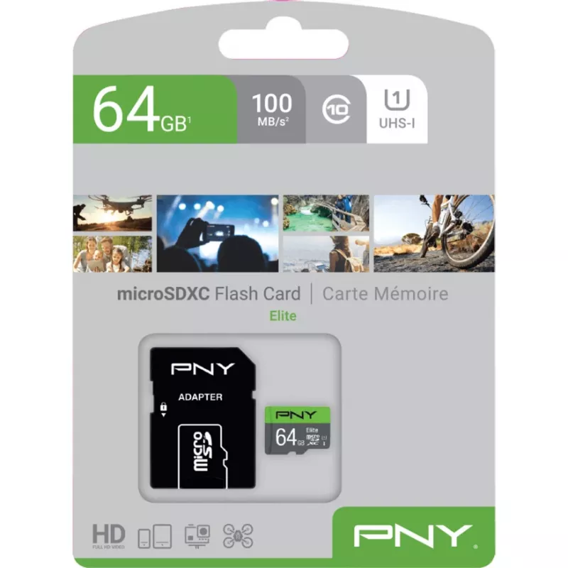 PNY Elite 64 GB MicroSDXC UHS-I Class 10