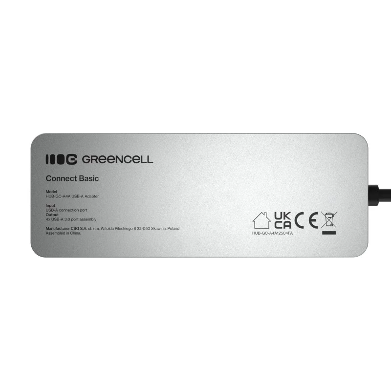 USB-Hub Green Cell HUB-GC-A4A — 4-Port-USB-A-3.0-Hub