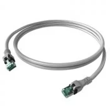 Sacon EasyLan DualBoot PushPull - Patchkabel - RJ-45 (M) auf RJ-45 (M) - 1 m - STP - CAT 6a - IEEE 802.5/IEEE 802.3 - vergossen - Grau (CPP1OAAAAA0010)