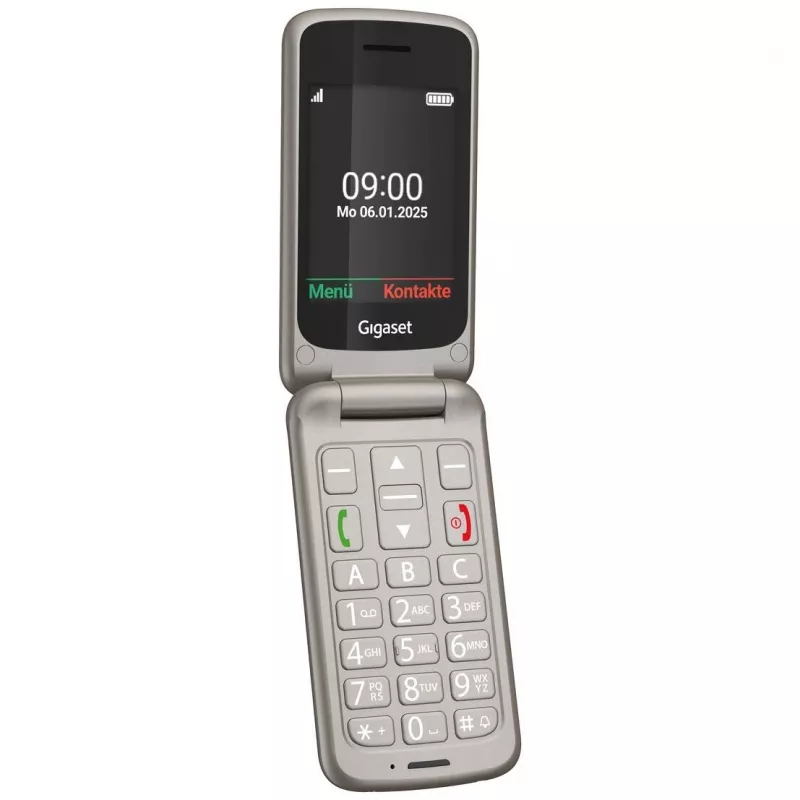 Gigaset GL595 Klapp-Handy, 2,8 Zoll, Silber