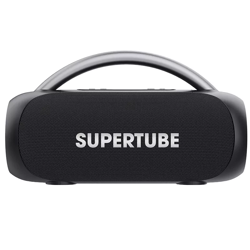 Tracer SuperTube TWS tragbarer Bluetooth-Lautsprecher, 30 W, IPX5, Schwarz