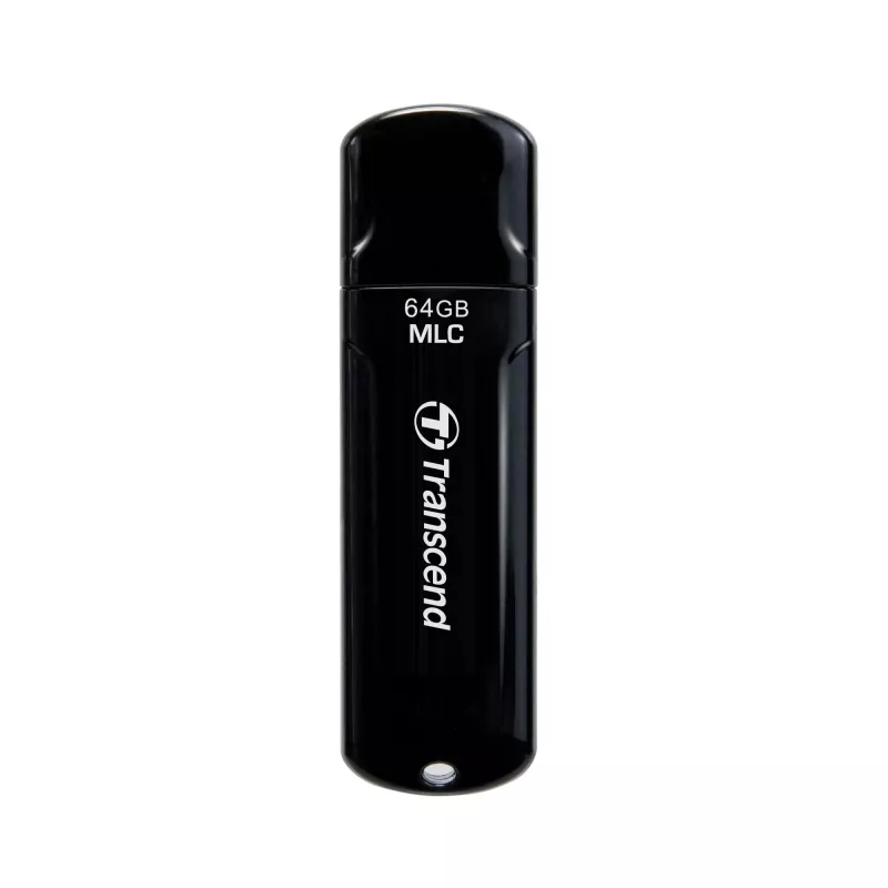 Transcend JetFlash 750 Endurance Series TS64GJF750K USB-Stick, 64 GB, USB 3.1 Gen 1, MLC, Klavierlack-Schwarz