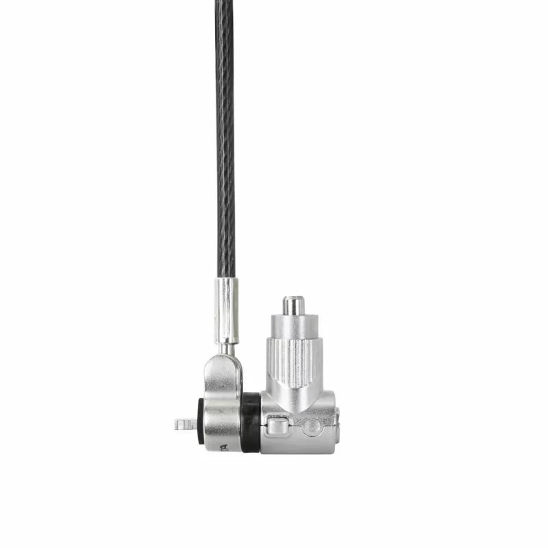 DICOTA D32068 Universal Mini Laptop-Kabelschloss, 0,3 m, 3 austauschbare Köpfe, Silber