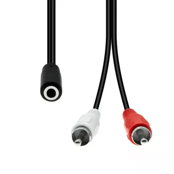 Audiokabel ProXtend M3F2XRCA-002 — 3-polig (Mini XLR) auf 2×RCA, 1,5 m