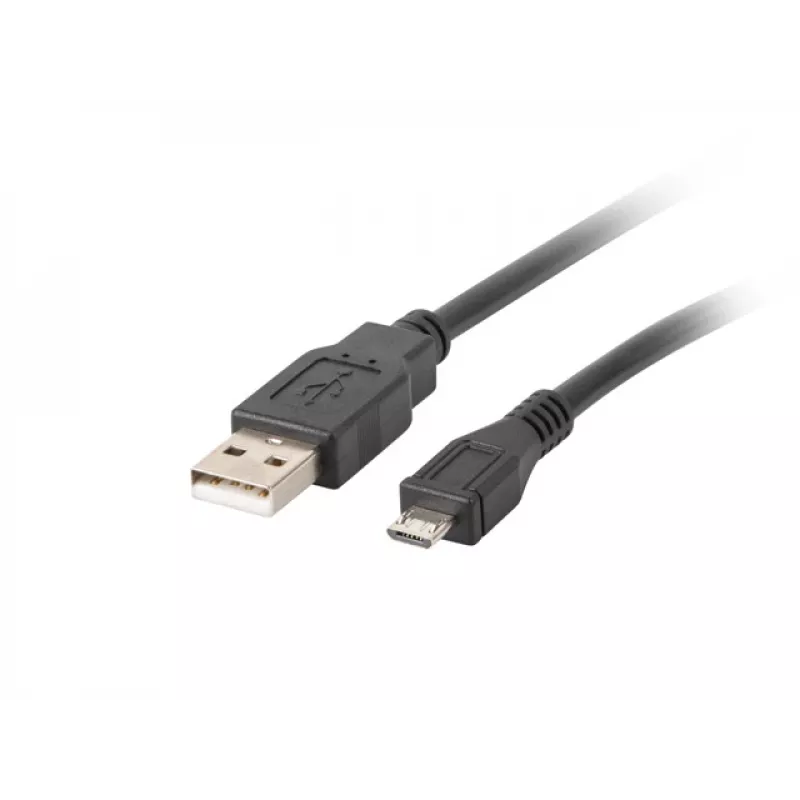 USB 2.0-Kabel LANBERG CA-USBM-10CC-0018-BK, Micro-USB B auf USB A, 1,8 m, schwarz