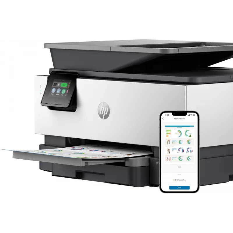 HP OfficeJet Pro 9120b Kabelloser All-in-One Farbdrucker, Duplexdruck; Kopierer, Scanner