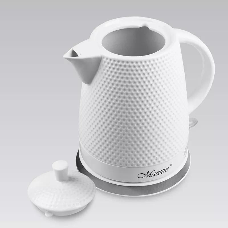 Maestro MR-069-WHITE Keramik-Wasserkocher, 1,5 L, 1500 W, Weiß