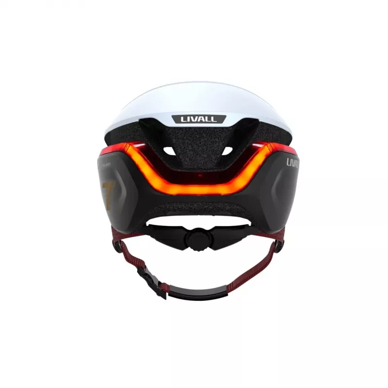 Open-Face-Helm Livall EVO21 Weiß Hybridschalenkonstruktion