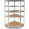 Top E Shop GC9030 Eckregal aus Metall, 30 cm