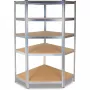 Top E Shop GC9030 Eckregal aus Metall, 30 cm