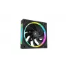 DeepCool FL12R 3-in-1 120-mm-Gehäuselüfter (3er-Pack), Reverse, 4-Pin-PWM, 500-2150 U/min, FDB, Schwarz