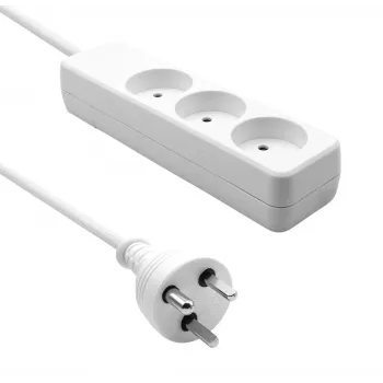 Steckdosenleiste ProXtend K3-KIT05W — 3-fache Stromverlängerung, 5 m Kabel