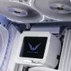 Flüssigkeits-CPU-Kühler Valkyrie VK-AIOV240W 240-mm-Radiator mit LCD