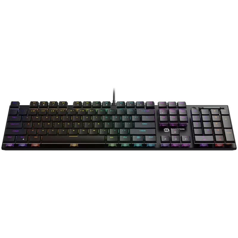 Canyon Cometstrike GK-55 Tastatur Gaming USB QWERTY English Schwarz Mechanical 104 Keys