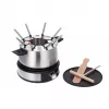 Severin FO 2471 Fondue- und Crêpe-Kombination, Schwarz/Edelstahl
