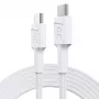 USB-C-zu-USB-C-Kabel Green Cell KABGC29W 2 m, USB 3.2 Gen 1, 60 W PD, geflochtenes TPE, weiß