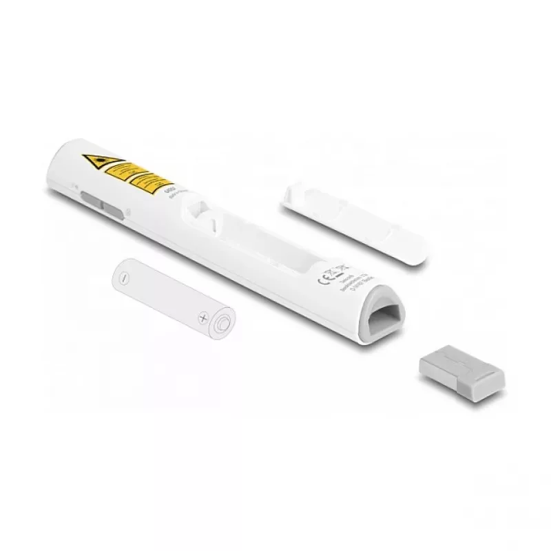 DeLOCK USB Laser Presenter weiß Wireless USB RF Nano Receiver