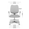 Bürodrehstuhl mark adler Junior 4.6 Grau — kompakter ergonomischer Arbeitsstuhl