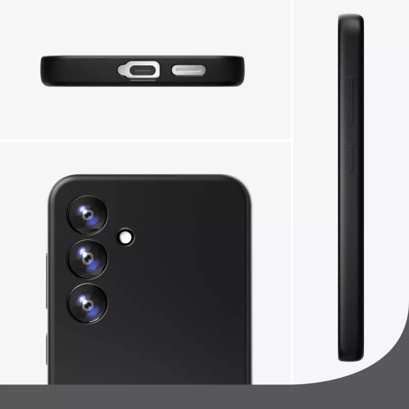 4smarts Silicone Case Cupertino 541337 Hülle für Samsung Galaxy A56, Schwarz