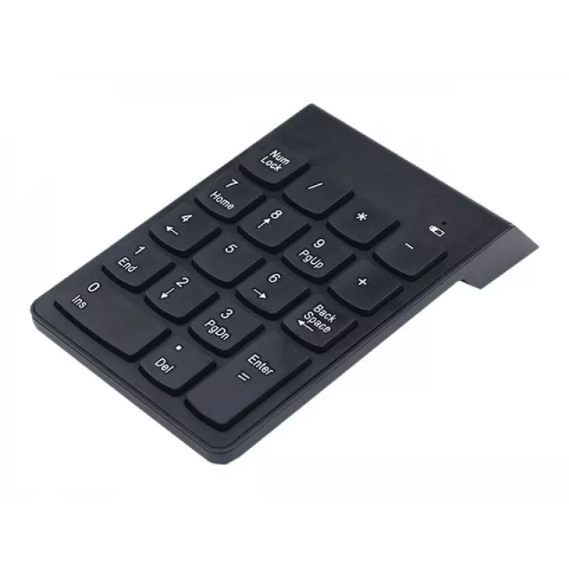 Gembird KPD-W-02 Kabelloser Ziffernblock, 2,4 GHz, USB, 18 Tasten, Schwarz