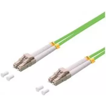 LogiLink - Patchkabel - LC/UPC Multi-Mode (M) auf LC/UPC Multi-Mode (M) - 0,5 m - Glasfaser - Duplex - 50/125 Mikrometer - OM5 - Hellgrün