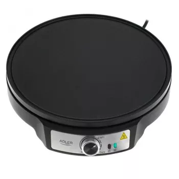 Adler AD 3093 2-in-1 doppelseitiger elektrischer Crêpe-Maker, 1600 W, Schwarz