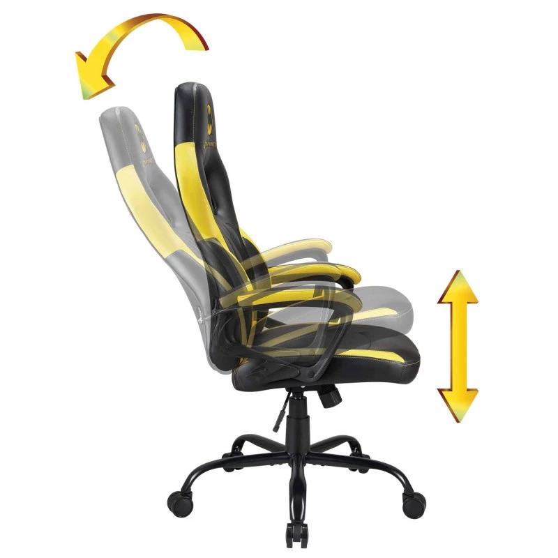 PC-Gaming-Stuhl Subsonic SA5642-B1 gepolsterte Sitzfläche Schwarz Gelb 120 kg