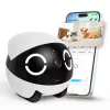 Enabot ROLA Mini Haustier-Begleitroboter, Laser, 5000 mAh, Weiß/Schwarz
