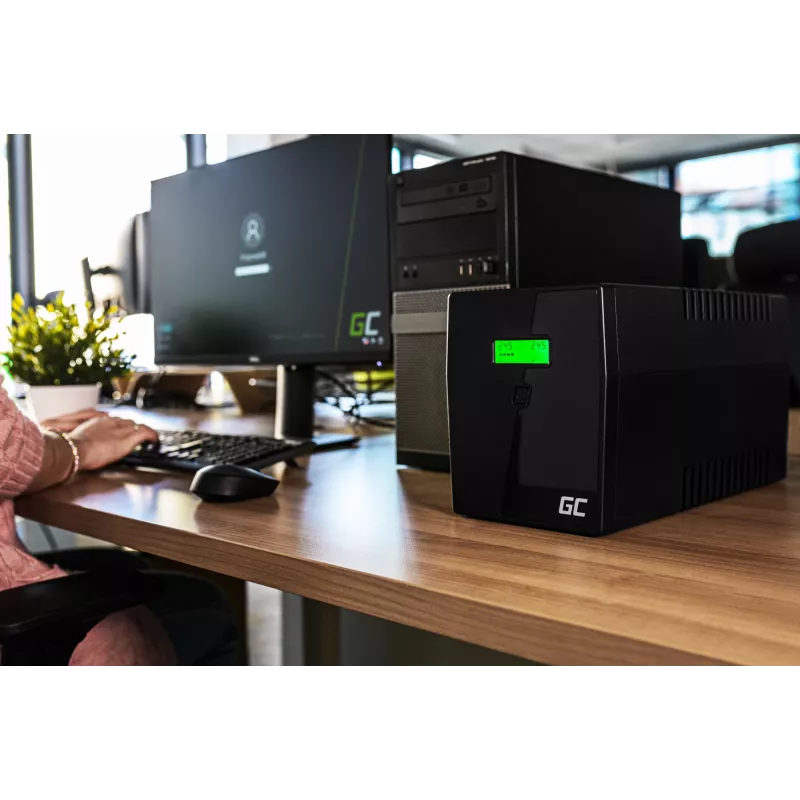 Green Cell UPS03 MicroPower 1000VA / 600W Line-Interactive USV, 4 Steckdosen