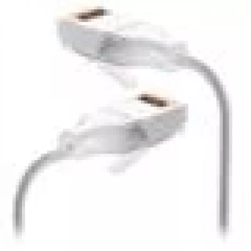 Netzwerk-Patchkabel UBIQUITI UACC-Cable-Patch-EL-C6A 0,15 m Cat6a RJ-45 durchscheinend weiß