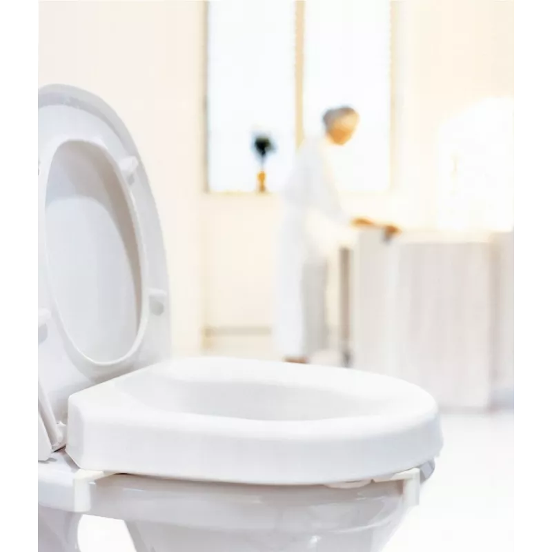 Etac Hi-Loo erhöhter Toilettensitz mit Deckel, 10 cm