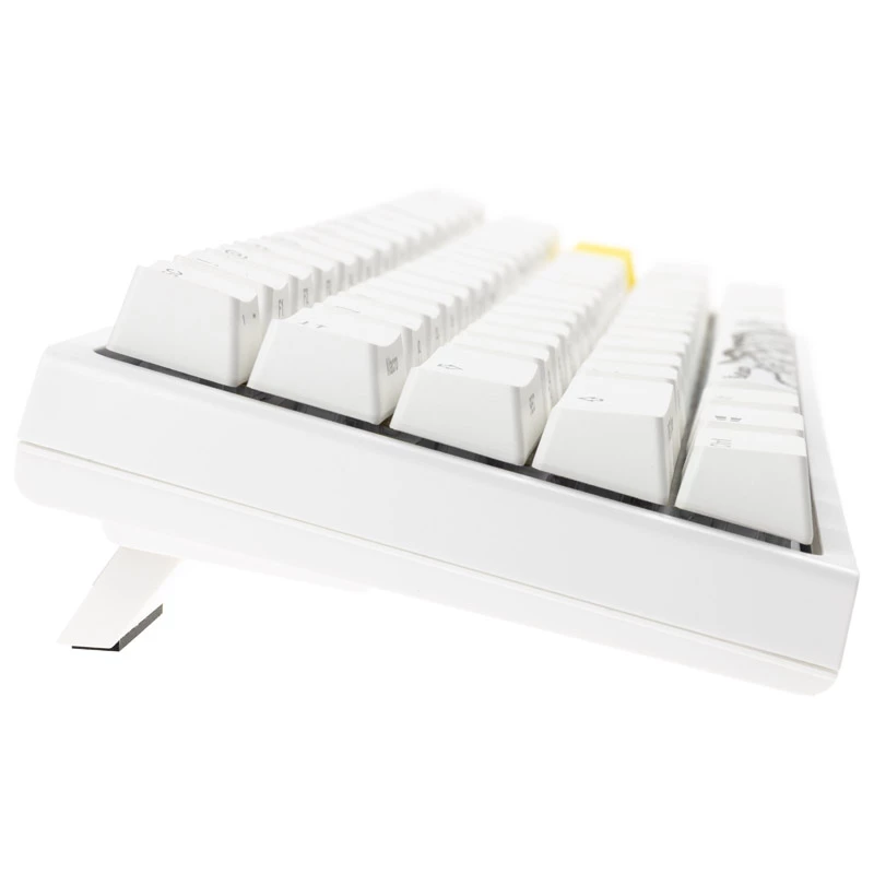 Ducky One 2 Pro Mini White Edition Gaming-Tastatur, RGB LED - Gateron Gelb (US) (DKON2061ST-GUSPDWWTY2)