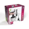 LAFE BlendMix BRK-003A Stabmixer-Set, 800 W, 2 Geschwindigkeiten, Turbo, Edelstahlmesser, 0,6-l-Becher, schwarz/silber
