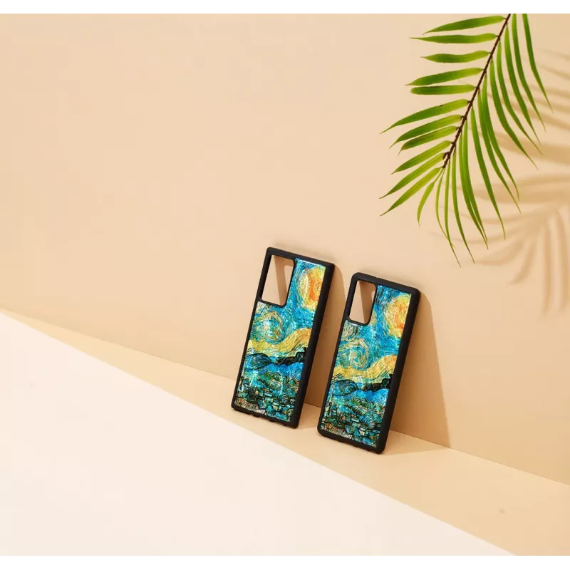 Schutzhülle iKins für Samsung Galaxy Note 20 Ultra — schwarzes Sternennacht-Design