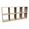 Bücherregal topper MALAX 2X4 SONOMA, Sonoma-Eiche, 8 Regalböden, 1470×300×750 mm