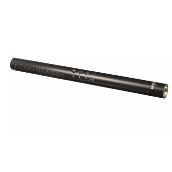 Digitales Richtmikrofon für Kameras RØDE NTG-4+ — Superniere, 20–20000 Hz, -32 dB, 200 Ω, Mini-XLR, batteriebetrieben, 22×278 mm, 176 g, schwarz