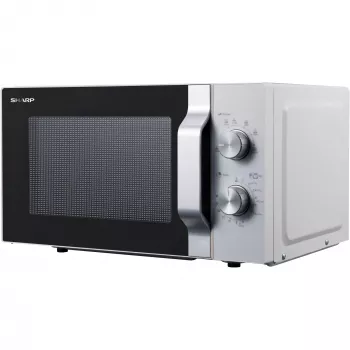 Sharp R204WA Mikrowelle Silber, Weiß Solo-Mikrowelle Arbeitsplatte 20 l 800 W
