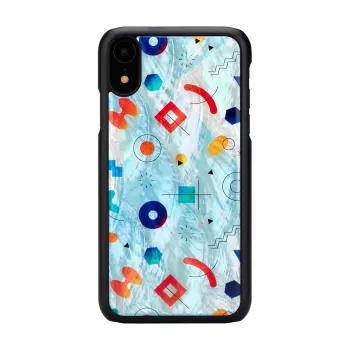 Schutzhülle iKins für iPhone XR – Schwarz Poppin Rock Design