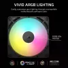Lüfter Corsair RS140 ARGB 14 cm Schwarz 330-1700 RPM