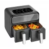 Amica AFM 7020 Doppel-Heißluftfritteuse, 8 L, 2400 W, Schwarz
