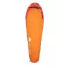 Schlafsack Volven VOLVEN TRAVELLER Right Orange – mumienförmig, Reißverschluss rechts, Einzelperson