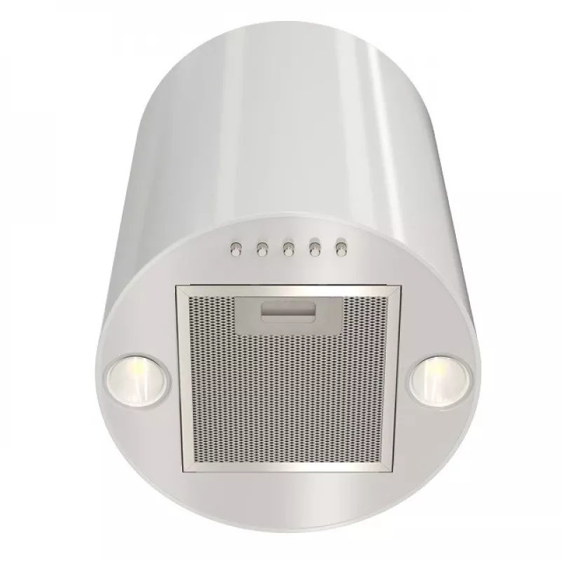 Dunstabzugshaube MAAN Elba Mini WPB 431 — weiß, Stahlgehäuse, elektronische Steuerung, 120–300 m³/h, ø310 mm, Höhe 400 mm