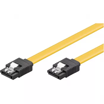 Goobay 95021 S-ATA-Datenkabel für HDD SDD 6 Gbits SATA L-Typ Stecker auf SATA L-Typ Stecker Länge 50 cm Gerader Stecker