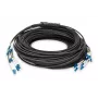 DIGITUS LWL Vorkonfektionierte Fibre Optic Universal Breakout Cable, Singlemode OS2, 8 Fasern, LC/UPC - LC/UPC