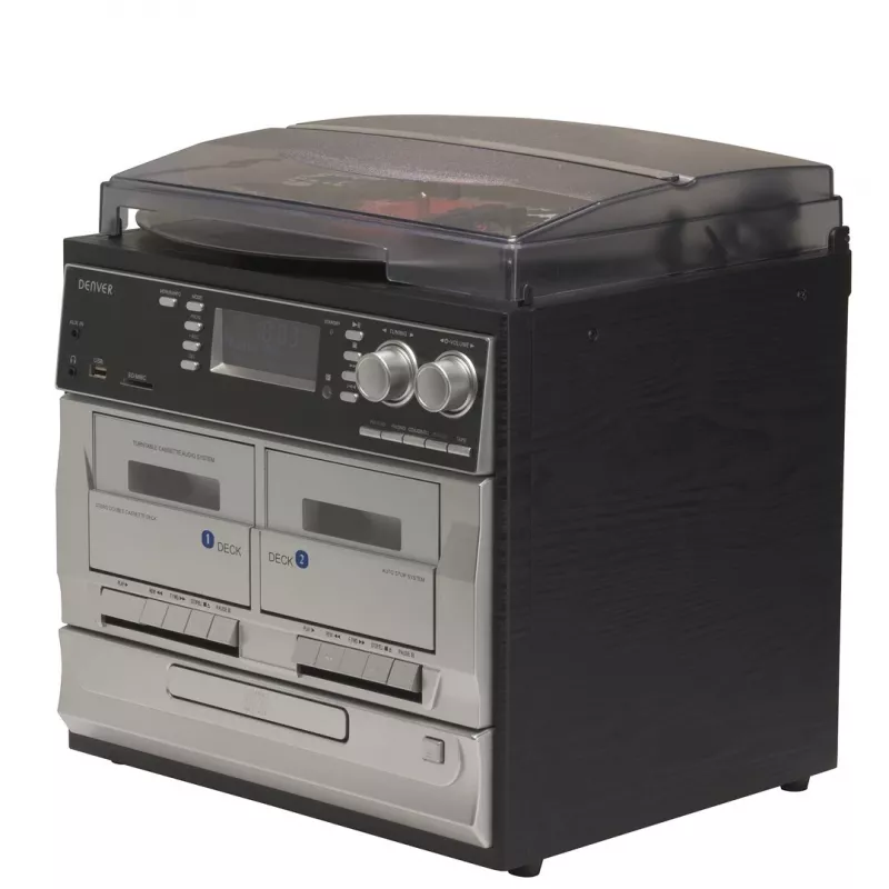Denver MRD-166 DAB+ Musikcenter mit Plattenspieler, CD- und Kassettenspieler