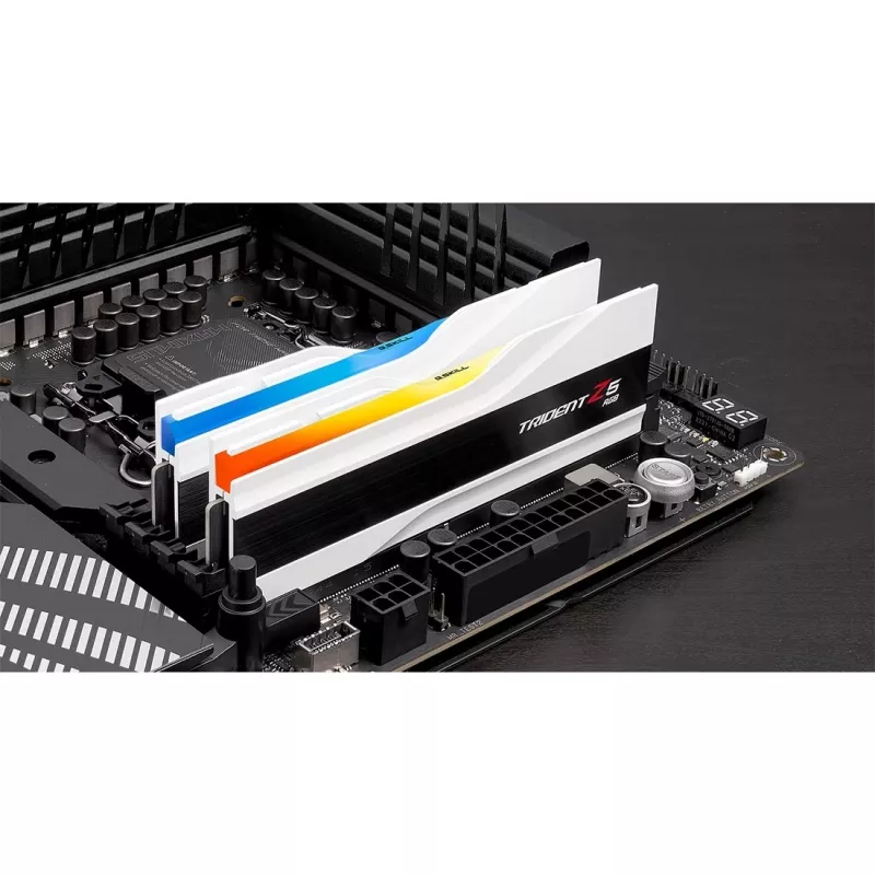 DIMM 64 GB DDR5-6000 (2x 32 GB) Dual-Kit, Arbeitsspeicher weiß, F5-6000J3040G32GX2-TZ5RW, Trident Z5 RGB, INTEL XMP