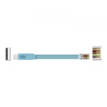 Delock USB-2.0-auf-seriell-RS-232-RJ45-Konsolen-Adapterkabel, 3 m, Blau