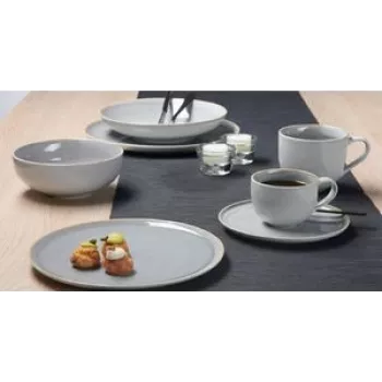 Porzellanuntertasse Ritzenhoff & Breker SKAGEN STONE 160 mm — Set mit 6, spülmaschinenfest
